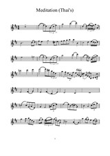 J. Massenet 'Meditation' (Thai's) Violin sheet music